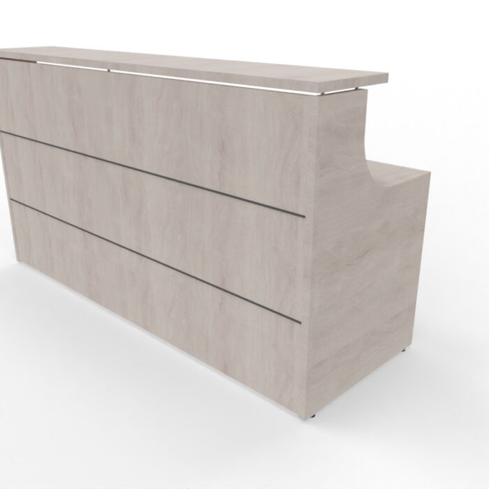 Modulo mostrador recto de 200 serie Euro color Roble